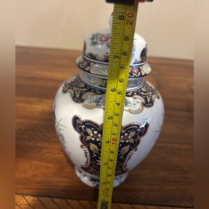 Vintage Ginger Jar Lid Japanese Porcelain Temple